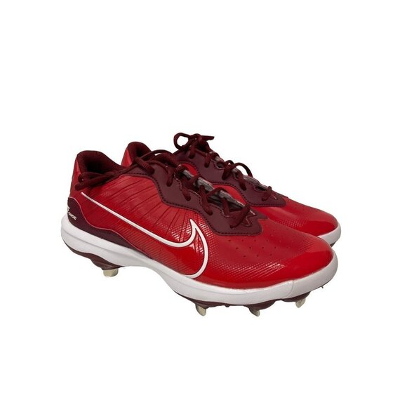 New! Nike Alpha Huarache Varsity 4 Red Diamond Baseball Cleats Shoes Men's 9.5 - Picture 1 of 9